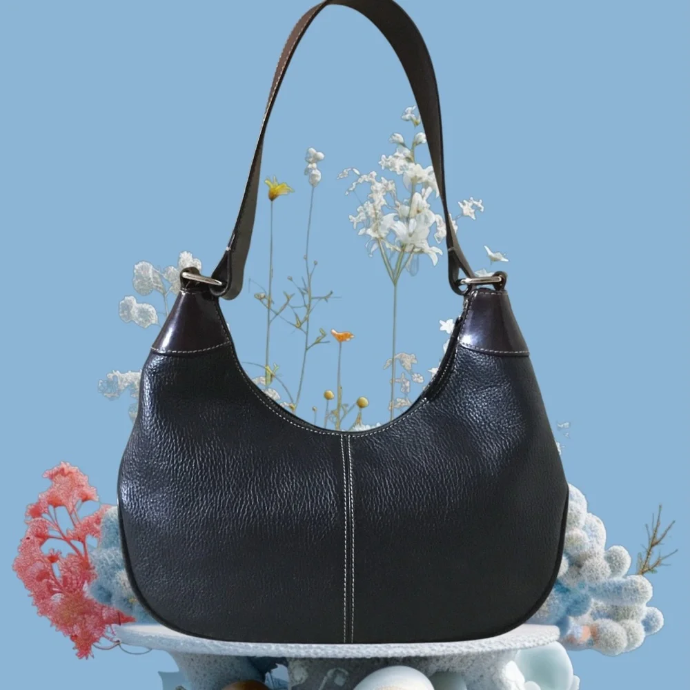 Dooney And Bourke Pebble Leather Medium Hobo Bag - Picture 2 of 16